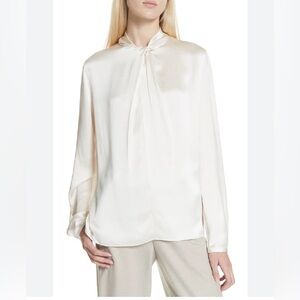 Vince Off-White Silk Blouse